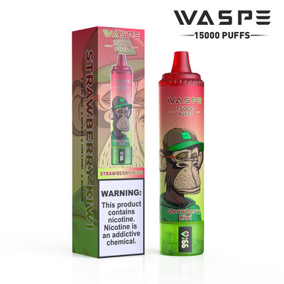 Φρουτώδεις γεύσεις Μεγάλο Puff Vape με χωρητικότητα μπαταρίας 650mAh OEM χρώματα και επεκταμένα 15000 Puffs