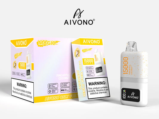 Διπλό πλέγμα σπείρας Smart Vape Pen με 15 γεύσεις φρούτων 15k Puffs Custom Logo Design