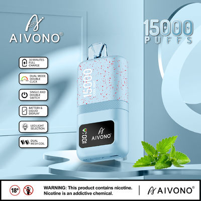 Προσαρμόσιμη 24 ml Smart Vape Pen με 1.0 Ohm Coil 0/2/3/5% Δείκτης Δυναμίας Νικοτίνης