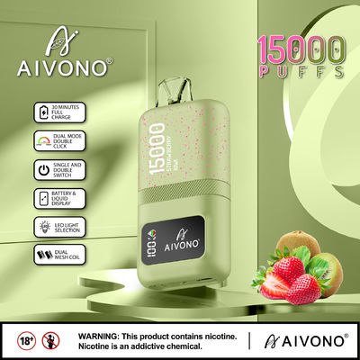 Δύο πλέγματα E Vape Smart Pen 15 γεύσεις φρούτων 24 ml οθόνη υγρής χωρητικότητας