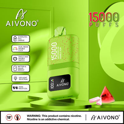Δύο πλέγματα E Vape Smart Pen 15 γεύσεις φρούτων 24 ml οθόνη υγρής χωρητικότητας
