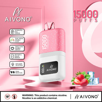 Δύο πλέγματα E Vape Smart Pen 15 γεύσεις φρούτων 24 ml οθόνη υγρής χωρητικότητας