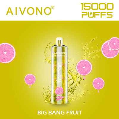 Στρογγυλή σταγόνα επαναφορτιζόμενη πένα vape 600mAh προγεμισμένη μιας χρήσης 0.6ohm αντοχή σπείρας