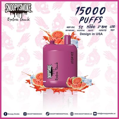 Φρούτο γεύση ΗΠΑ Vape με 1,2ohm Mesh Coil Διπλό 18mL E υγρό 15000 Puffs