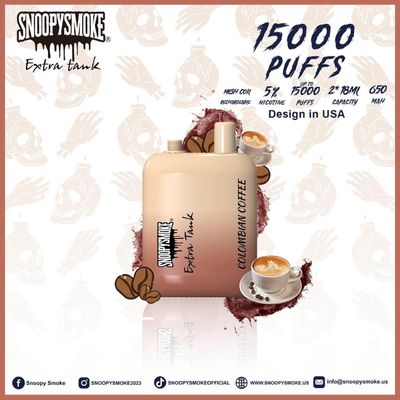 650mAh επαναφορτιζόμενη μπαταρία ΗΠΑ Vape Double 18mL E υγρές γεύσεις φρούτων με περιέλιδο 1,2ohm mesh