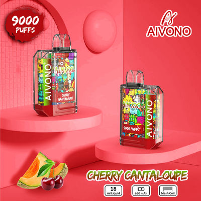 9000 φουσκάλες για μία φορά 19ml υγρό 10pcs συσκευασία 80g βάρος τύπου C επαναφορτιζόμενο