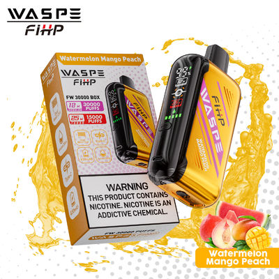 28 ml Pods 15000 Puffs επαναφορτιζόμενο ηλεκτρονικό τσιγάρο με διπλό πλέγμα και 61*31*121mm μέγεθος
